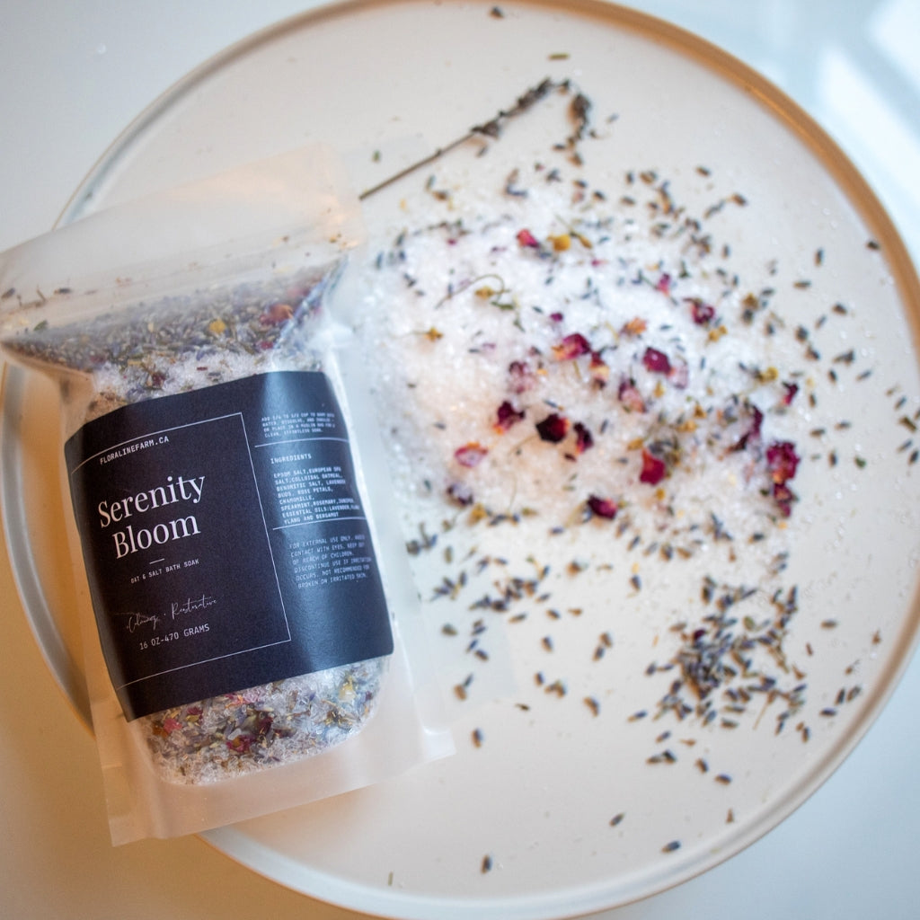 Botanical Bath Soak Trio Bundle with Reusable Muslin Bag