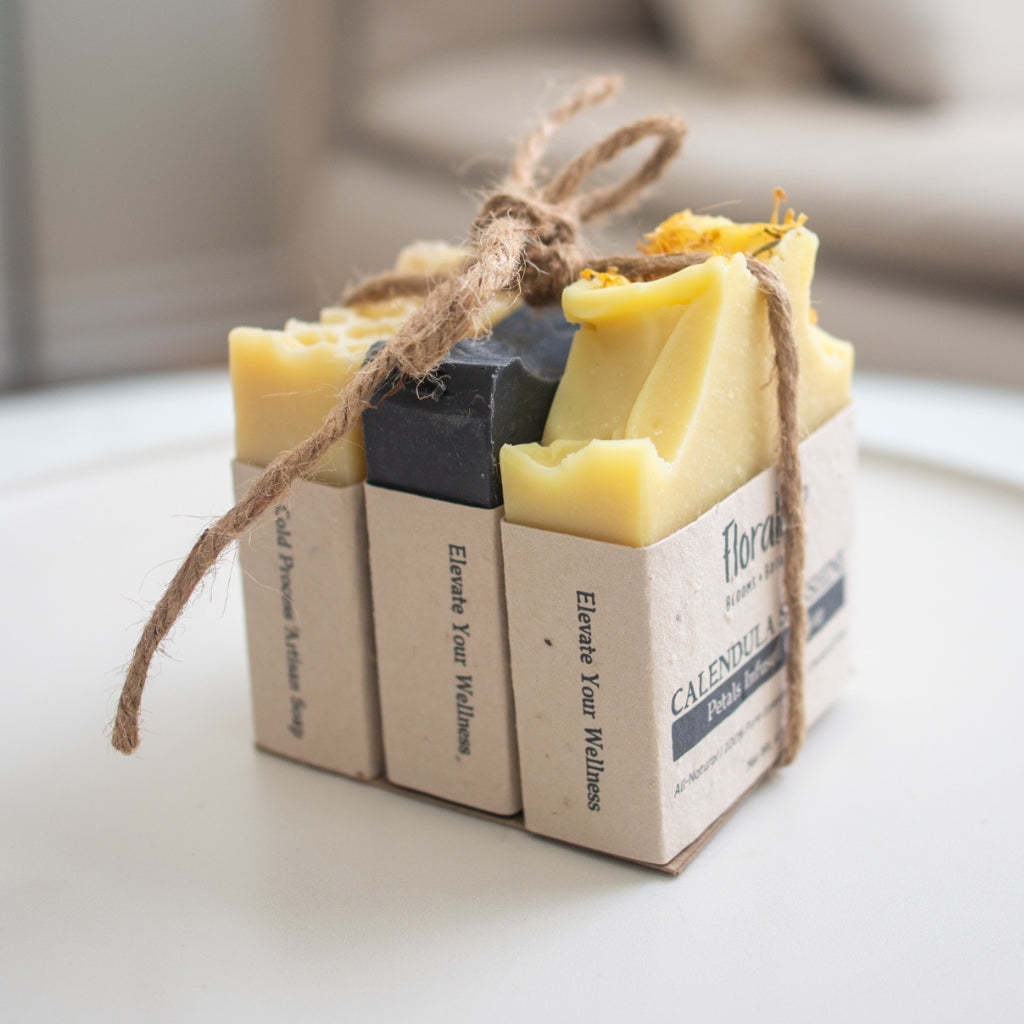 Min Rooted In Nature - Coffret cadeau de 3 savons