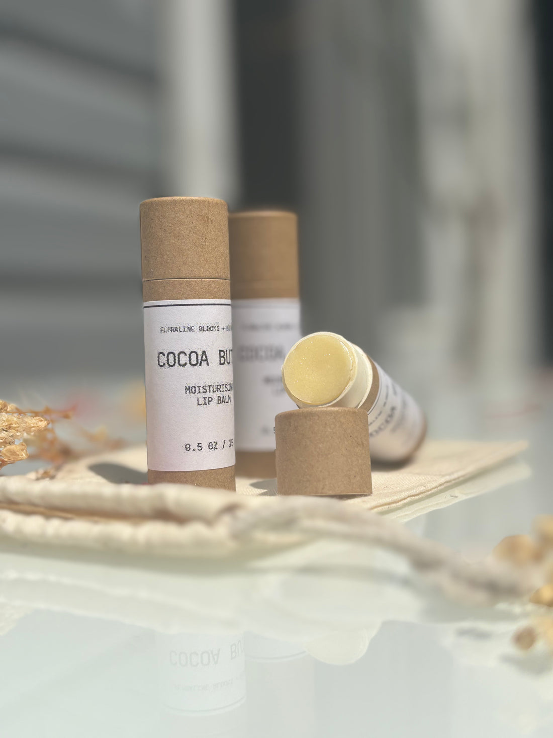 Baume à lèvres hydratant au beurre de cacao