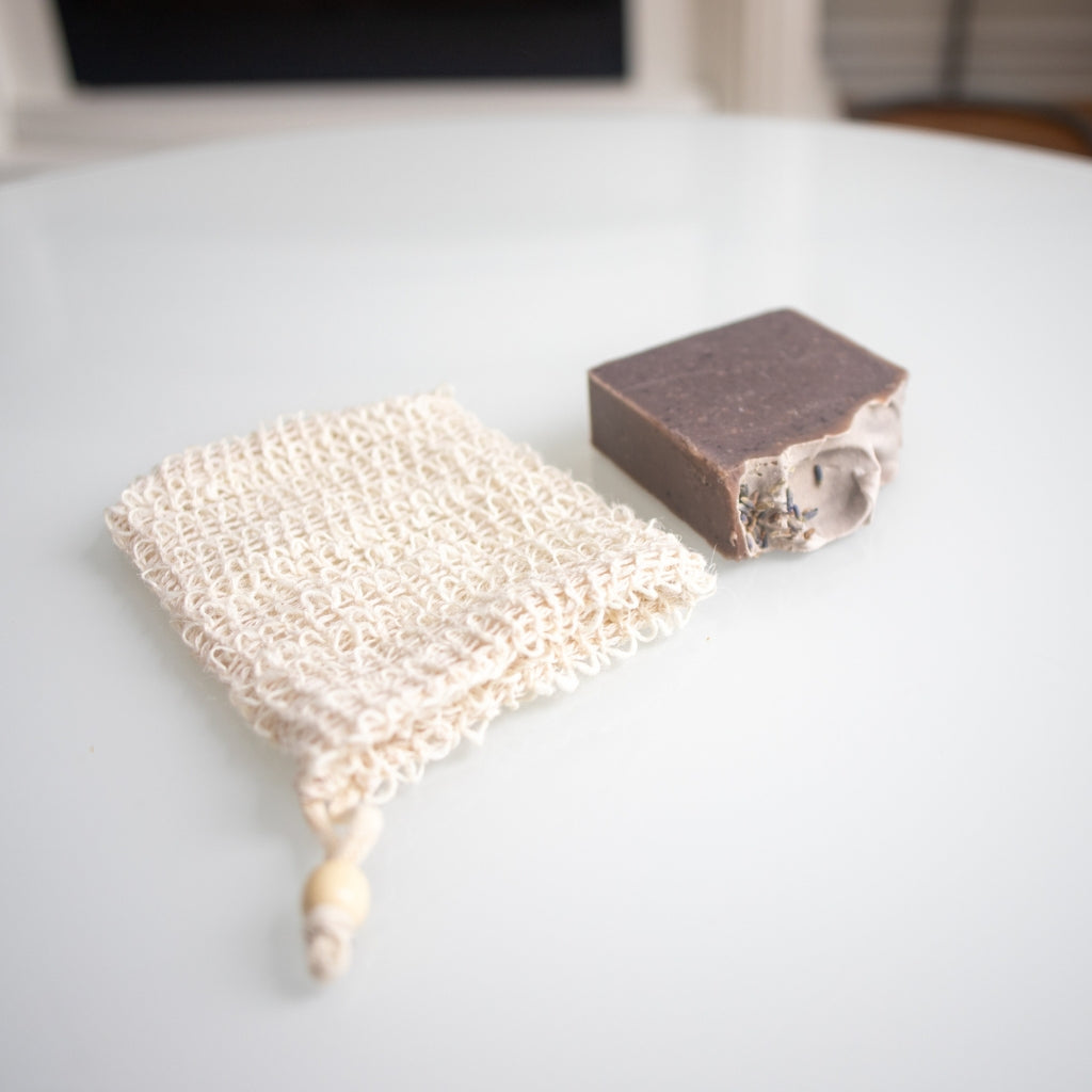 Organic Exfoliating Soap Bag